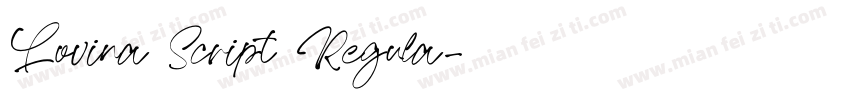 Lovina Script Regula字体转换